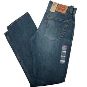 NWT $69.50 Mens Levi's 527 Slim Bootcut 32x34 Dirty Medium Wash Blue Denim Jeans
